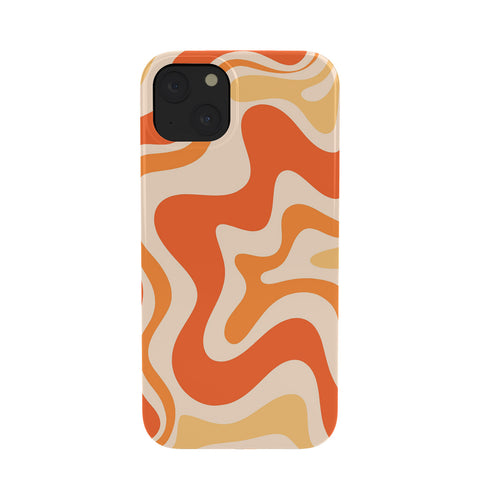 Kierkegaard Design Studio Tangerine Liquid Swirl Retro Phone Case