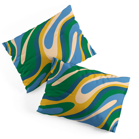 Kierkegaard Design Studio Wavy Loops Abstract Pattern 3 Pillow Shams