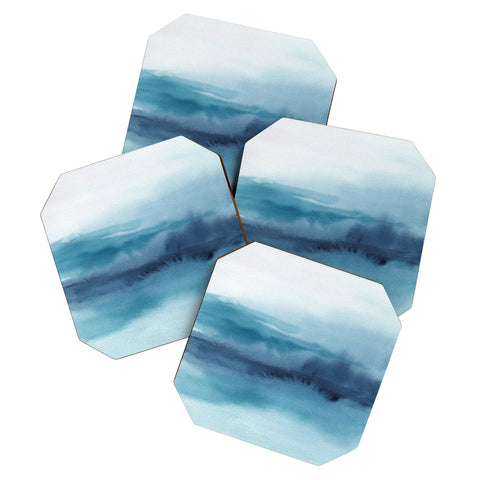Kris Kivu Abstract Landscape Painting Coaster Set