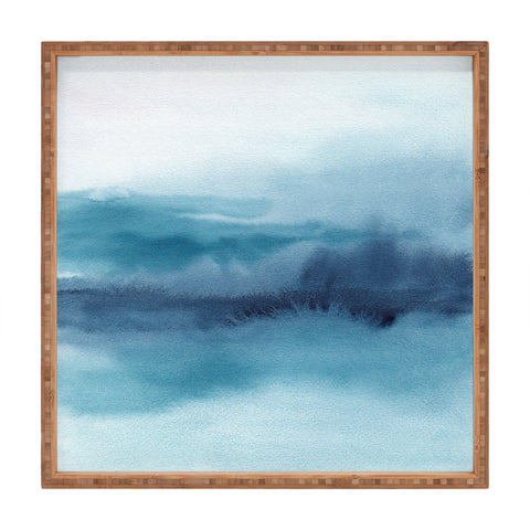 Kris Kivu Abstract Landscape Painting Square Tray