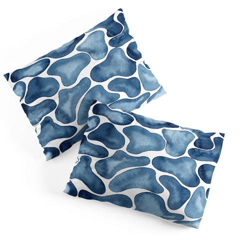 Kris Kivu Blobs watercolor pattern Pillow Shams