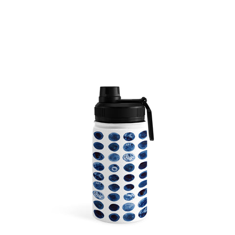 Kris Kivu Blueberries Watercolour Patte Water Bottle