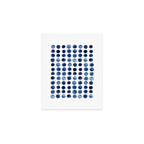 Kris Kivu Blueberries Watercolour Patte Art Print