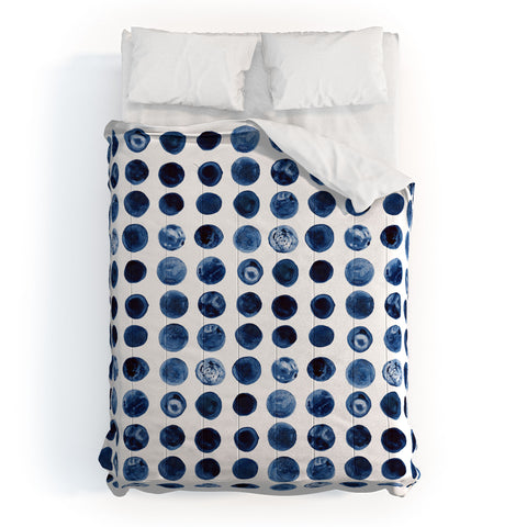 Kris Kivu Blueberries Watercolour Patte Comforter