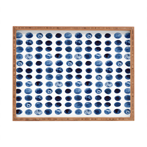 Kris Kivu Blueberries Watercolour Patte Rectangular Tray
