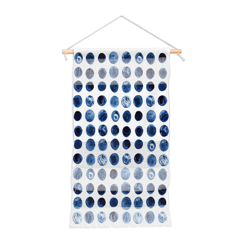 Kris Kivu Blueberries Watercolour Patte Wall Hanging Portrait