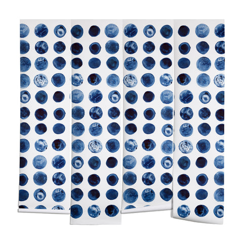 Kris Kivu Blueberries Watercolour Patte Wall Mural