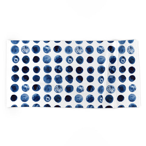 Kris Kivu Blueberries Watercolour Patte Beach Towel