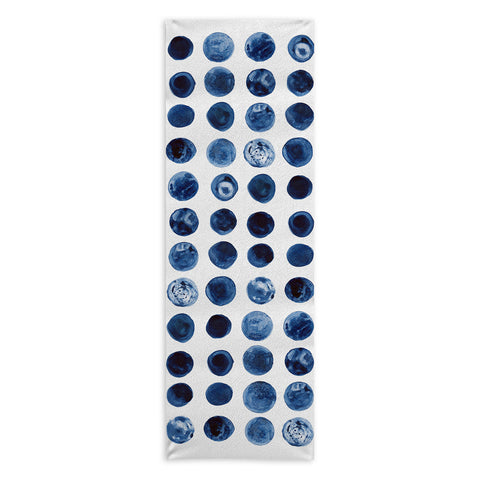Kris Kivu Blueberries Watercolour Patte Yoga Towel