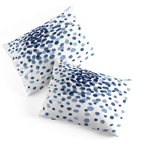 Kris Kivu Explosion of Blue Confetti Pillow Shams