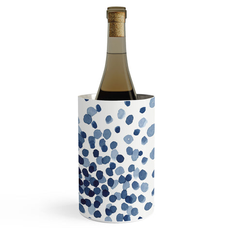 Kris Kivu Explosion of Blue Confetti Wine Chiller