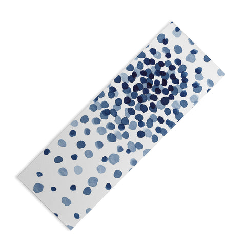 Kris Kivu Explosion of Blue Confetti Yoga Mat