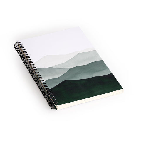 Kris Kivu Green Mountains Spiral Notebook