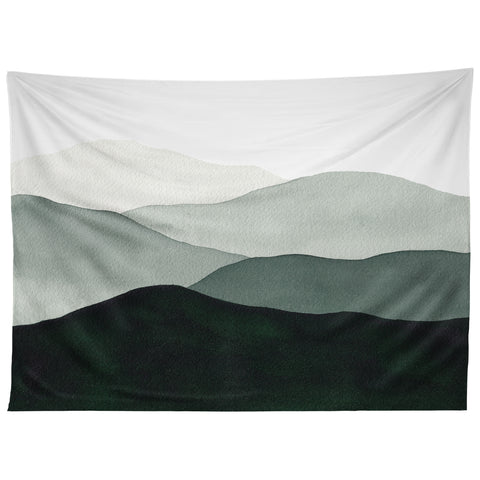 Kris Kivu Green Mountains Tapestry