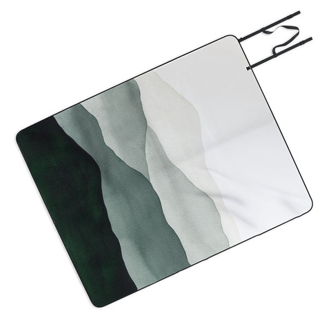 Kris Kivu Green Mountains Picnic Blanket