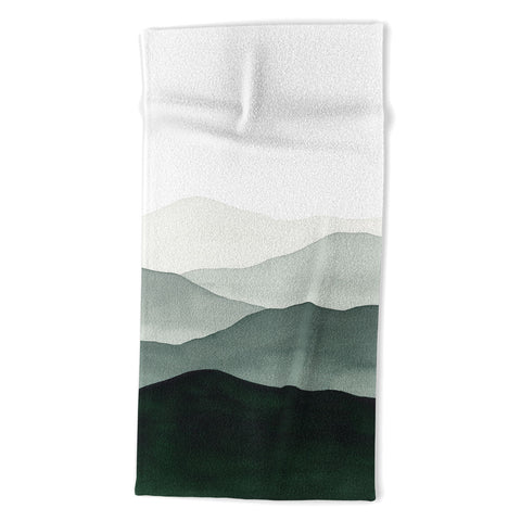 Kris Kivu Green Mountains Beach Towel