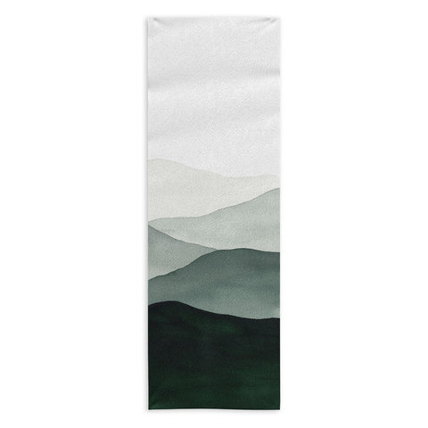 Kris Kivu Green Mountains Yoga Towel