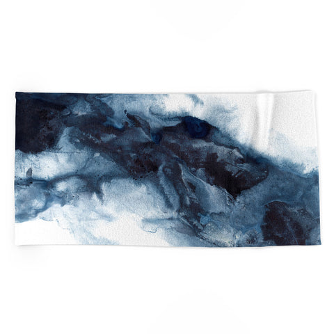 Kris Kivu Indigo Depths No 1 Beach Towel