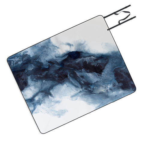 Kris Kivu Indigo Depths No 1 Picnic Blanket