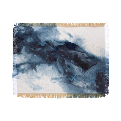 Kris Kivu Indigo Depths No 1 Throw Blanket