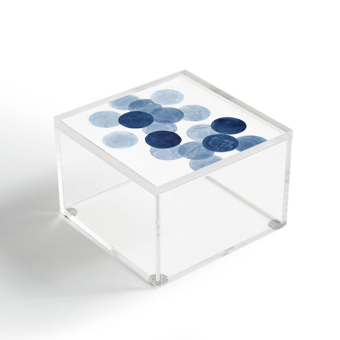 Kris Kivu Indigo Ombre Circles Acrylic Box