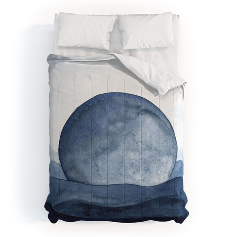 Kris Kivu Moon Landscape Comforter