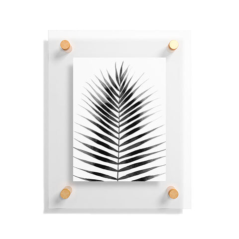Kris Kivu Palm Leaf Watercolor Black and White Floating Acrylic Print