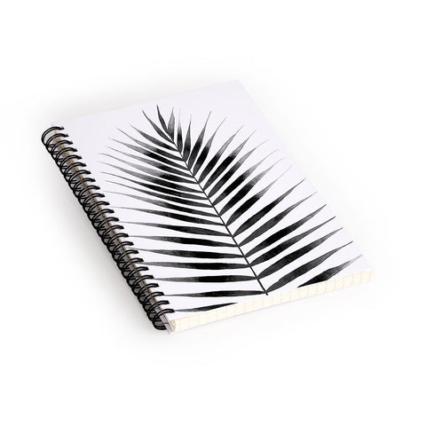 Kris Kivu Palm Leaf Watercolor Black and White Spiral Notebook