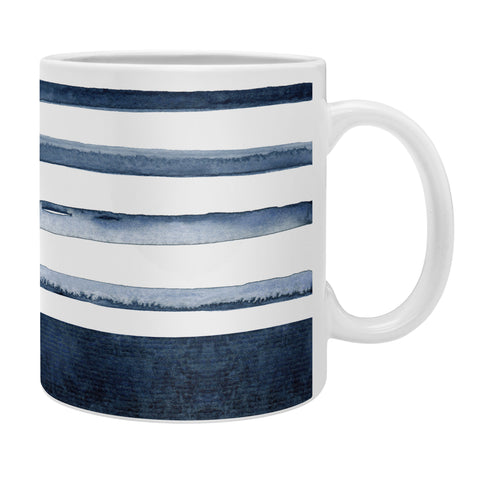 Kris Kivu Stripes Watercolor Pattern Coffee Mug
