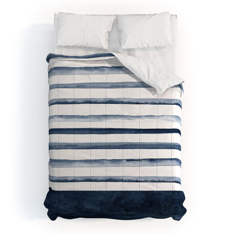 Kris Kivu Stripes Watercolor Pattern Comforter