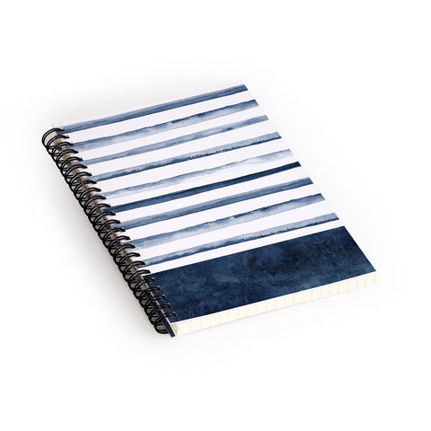 Kris Kivu Stripes Watercolor Pattern Spiral Notebook