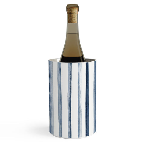 Kris Kivu Stripes Watercolor Pattern Wine Chiller