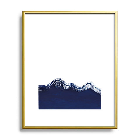Kris Kivu Waves of the Ocean Metal Framed Art Print