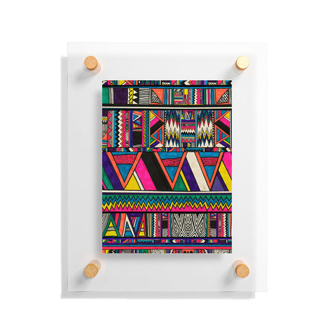 Kris Tate Aztec Colors Floating Acrylic Print