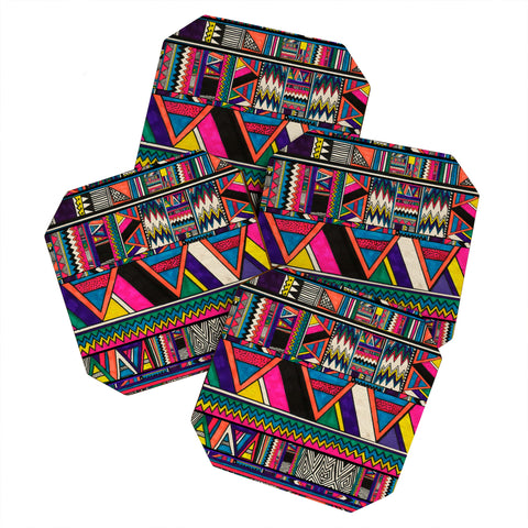 Kris Tate Aztec Colors Coaster Set