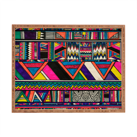 Kris Tate Aztec Colors Rectangular Tray