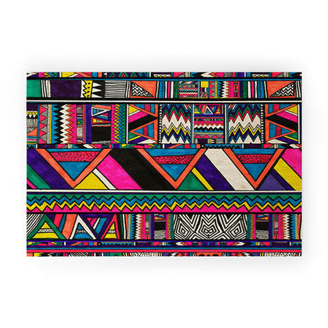 Kris Tate Aztec Colors Welcome Mat