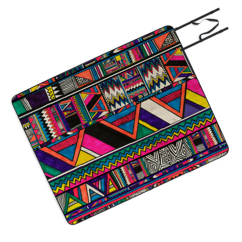 Kris Tate Aztec Colors Picnic Blanket