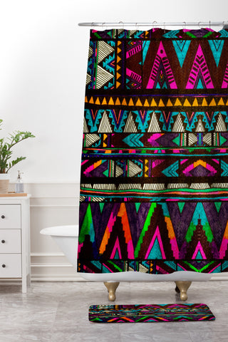 Kris Tate Huipil Shower Curtain And Mat