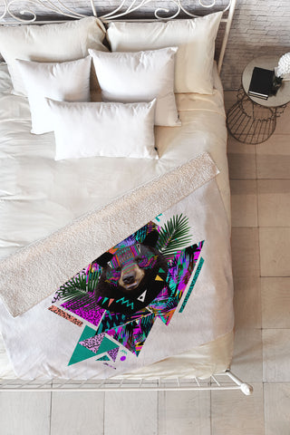 Kris Tate Kahoolawe Fleece Throw Blanket