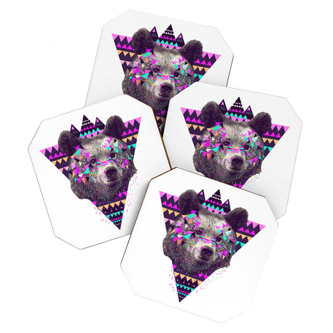 Kris Tate Piniata Bear Coaster Set