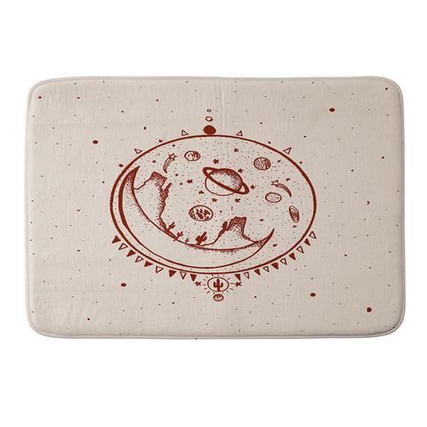 Kris Tate SHELT MOON DESERT Memory Foam Bath Mat