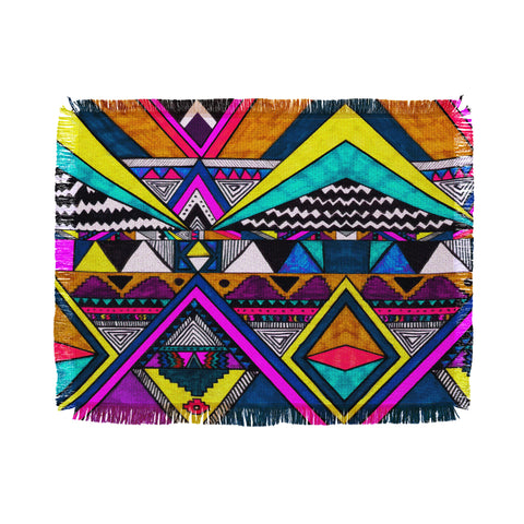 Kris Tate Tribal 2 Throw Blanket