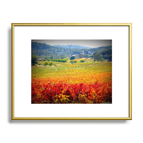 Krista Glavich Autumn Vineyard Metal Framed Art Print