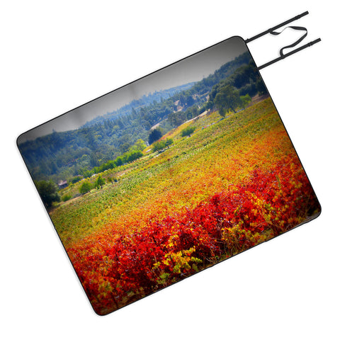 Krista Glavich Autumn Vineyard Picnic Blanket