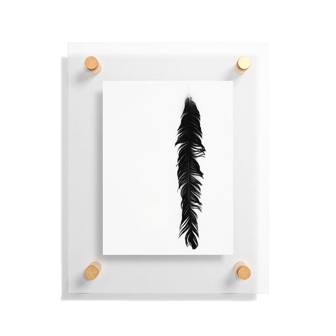 Krista Glavich Black Feather Floating Acrylic Print