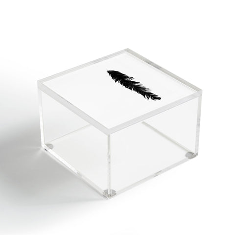 Krista Glavich Black Feather Acrylic Box