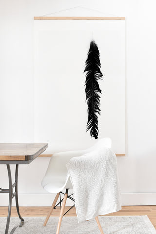 Krista Glavich Black Feather Art Print And Hanger