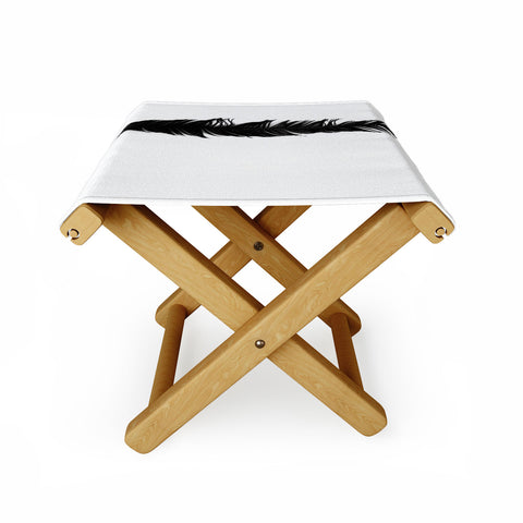 Krista Glavich Black Feather Folding Stool
