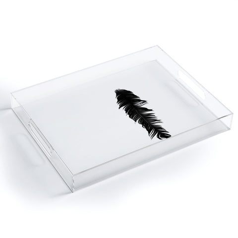 Krista Glavich Black Feather Acrylic Tray